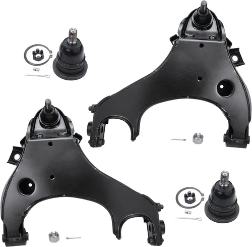 Vista 187 de Detroit Axle - Ejes de eje delantero izquierdo derecho CV + brazos de control delanteros inferiores de repuesto para Ford Focus 2000-2004 - Juego