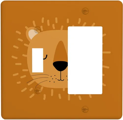 Vista 64 de Lindo Koala - Placa de interruptor de luz de 1 banda, placa de pared basculante individual, placa decorativa eléctrica GFCI para decoración