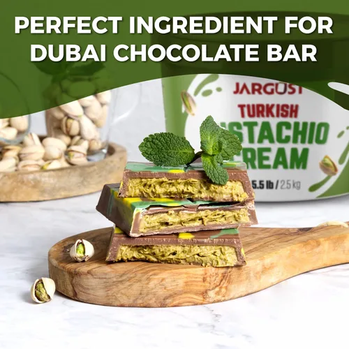 Vista 3 de Crema de pistacho a granel para untar, 5.5 libras (5.5 lbs), mantequilla de pistacho turca de primera calidad, perfecta para kit de barra