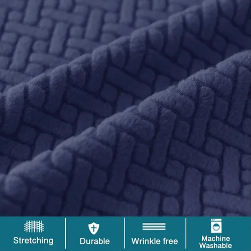 Vista 7 de HFCNMY Fundas para taburetes de bar con respaldos, paquete de 2 fundas elásticas para taburetes de bar, fundas de taburete de bar jacquard, fundas