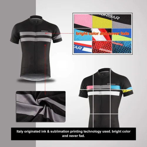 Vista 2 de BERGRISAR Maillots de ciclismo de manga corta para hombre