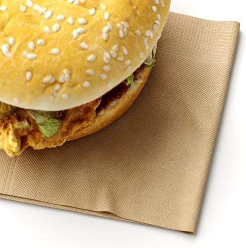 Vista 6 de Paquete de 1000 servilletas de cóctel de papel, servilletas de bebidas de 5 x 5 pulgadas, servilletas de bar, servilletas de papel kraft natural