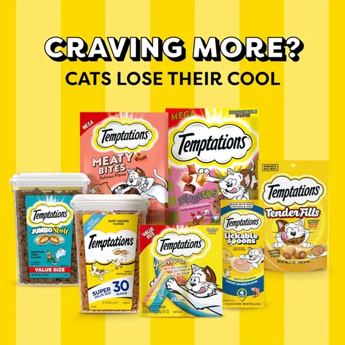 Vista 12 de Golosinas Temptations clásicas para gatos, empaque múltiple