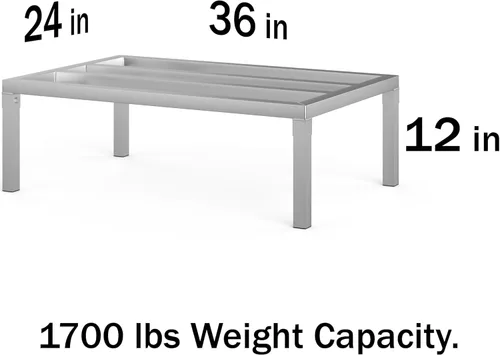 Vista 2 de Bastidor de aluminio de 36 x 24 pulgadas 12 pulgadas fuera del piso Capacidad de 1200 libras