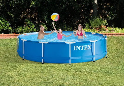 Vista 2 de Set de piscina Intex con marco de metal, Azul