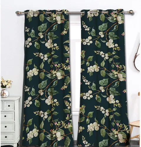 Vista 39 de 2 paneles de cortinas bohemias para ventana, patrón geométrico bohemio, a rayas, cortinas opacas con ojales, 52 x 63 pulgadas