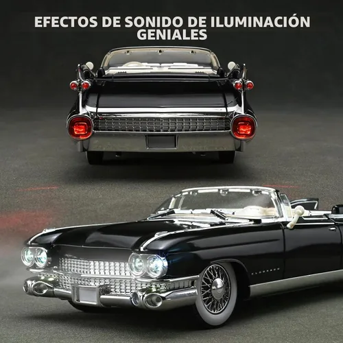 Vista 4 de RZAPE Modelo de coche de juguete modelo 1/24 Diecast Modelos Eldorado Kits Negro