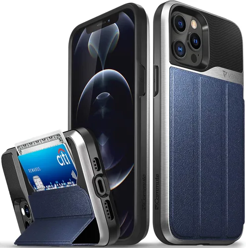 Vista 13 de VENA vCommute - Funda tipo cartera compatible con Apple iPhone 11 (6.1 pulgadas 2019), (protección contra caídas de grado militar) con tapa y ranura
