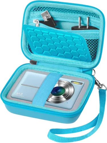 Vista 23 de Estuche protector y de transporte para cámara digital, AbergBest 21 megapíxeles, pantalla LCD de 2.7 pulgadas, recargable, HD/Kodak Pixpro/Canon