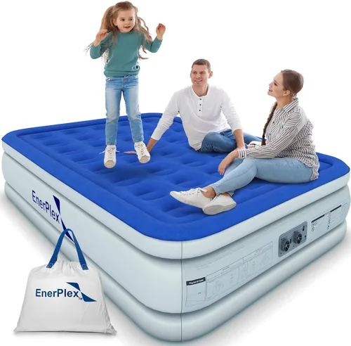 Vista 10 de EnerPlex Colchón de Aire con Bomba Incorporada - Colchón Hinchable Autoinflable con Soporte para el Cuello - Cama de Aire Inflable para Viajes