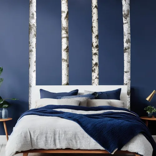 Vista 3 de Calcomanías de pared de árbol de abedul grande, calcomanías de pared de árbol natural, calcomanías de pared de árbol grande, calcomanías de pared