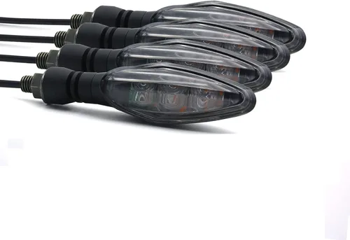 Vista 6 de Luz de señal de giro LED universal para Kawasaki para Honda para Yamaha para Suzuki - Lente ámbar