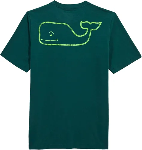Vista 9 de Vineyard Vines Camiseta vintage de manga corta con bolsillo de ballena para niños (bebé/niño pequeño/niño grande)