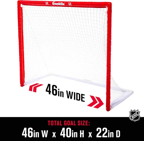 Vista 2 de Franklin Sports Set de arco, pelota y palo de hockey - NHL