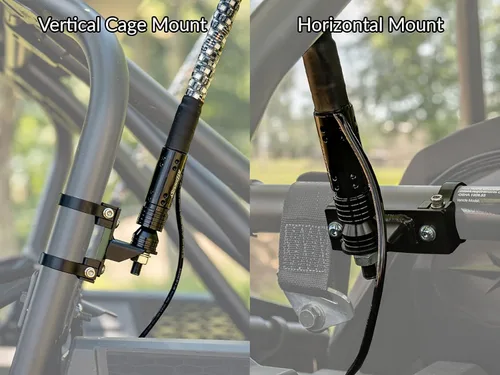 Vista 8 de SuperATV Luces LED RGB de 2 pies para UTV (ver ajuste) Se vende como un juego de dos 300 patrones de flash disponibles Soportes horizontales