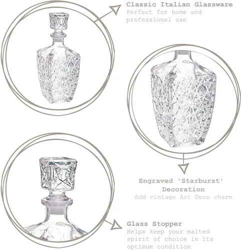 Vista 2 de Bormioli Rocco Verre à décanter Pour spiritueux Dedalo - 27.1 fl oz (28 oz)