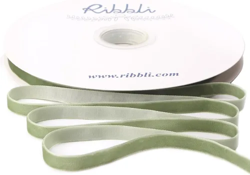 Vista 47 de Ribbli - Cinta de terciopelo marrón de 1 pulgada, carrete continuo de 25 yardas - Cinta navideña marrón para envoltorios de regalo, manualidades