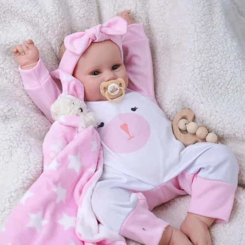Vista 11 de BABESIDE Muñecas de bebé Reborn de 20 pulgadas de vinilo suave, realista, muñeca de bebé recién nacida, muñeca de bebé realista con accesorios