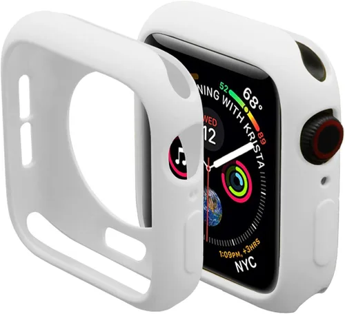 Vista 12 de Miimall Funda compatible con Apple Watch de 1.77 pulgadas, funda delgada de poliuretano termoplástico antiarañazos, funda protectora para Apple