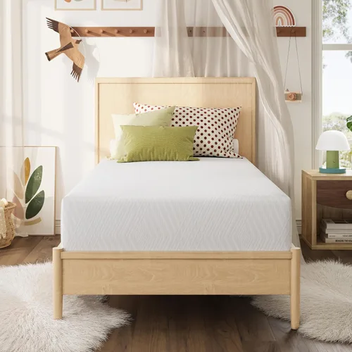 Vista 11 de MLILY - Colchón Queen en una caja, colchón de 10 pulgadas para cama plataforma tamaño doble, diván, de espuma viscoelástica de té verde de firmeza