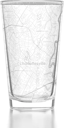 Vista 8 de Well Told Vaso de pinta grabado con mapa de Columbus Ohio, regalo de cerveza grabada (16 onzas, transparente) Pinta de mapa de la ciudad