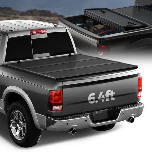 Vista 16 de Auto Dynasty FRP - Cubierta rígida de tres pliegues para caja de camioneta compatible con Ram 1500 2019-2025 de 5.7 pies sin Rambox y almacenamiento