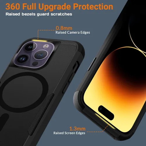 Vista 6 de Funda de teléfono personalizada para iPhone 17 Air 16 15 14 13 Pro Max Plus 12 11 con MagSafe funda magnética personalizada para teléfono celular