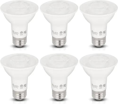 Vista 10 de Simba Lighting Bombilla LED PAR20 de 6 W 38 grados regulable (paquete de 6 unidades) para lata empotrada de interior, campana extractora y exterior