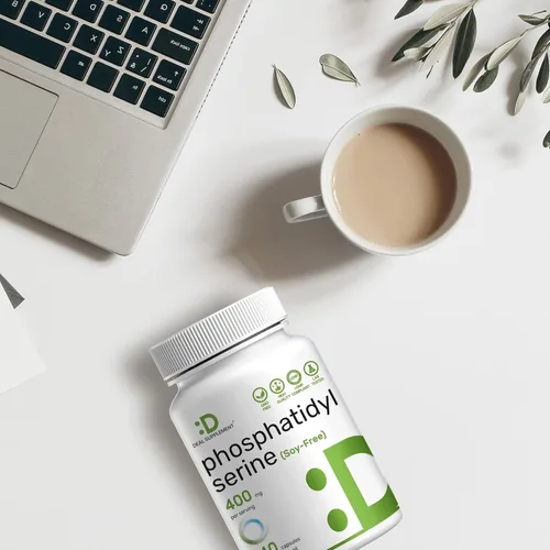 Vista 6 de Suplemento de fosfatidilserina, dosis de 400 mg, 240 cápsulas – Fuente de lecitina de girasol sin soja