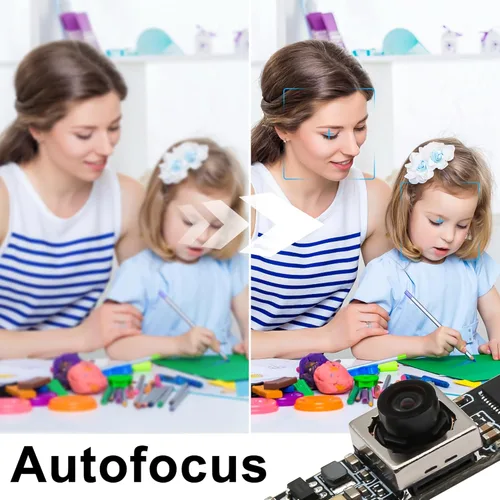 Vista 4 de SVPRO Módulo de cámara USB de enfoque automático de 16 MP con micrófono para computadora, cámara USB HD UVC 2X, zoom digital, cámara Lightburm