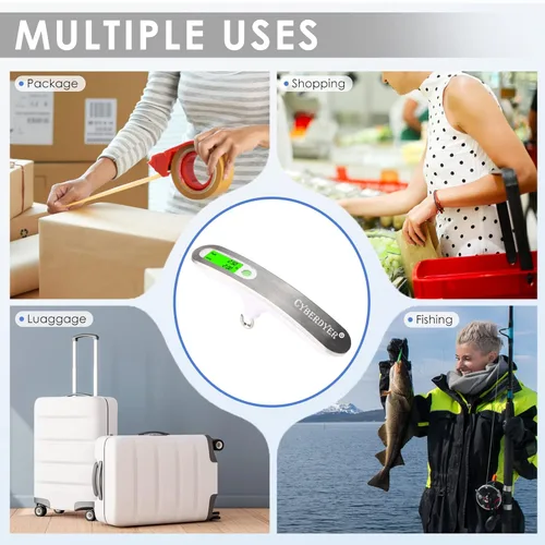 Vista 6 de Báscula digital de arco de 110 libras, escala de arco recurvo con arco de tiro con arco, báscula de caza, báscula de equipaje con pantalla LCD