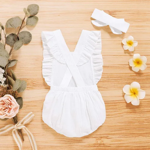 Vista 76 de Shalofer Traje de primer cumpleaños para bebé niña con diadema