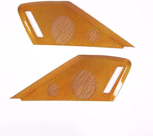 Vista 8 de Sekhyna Cubierta de altavoz de puerta lateral de automóvil compatible con Chevrolet Corvette C8 2LT 3LT 2020-2024 fibra de carbono real, 2 piezas