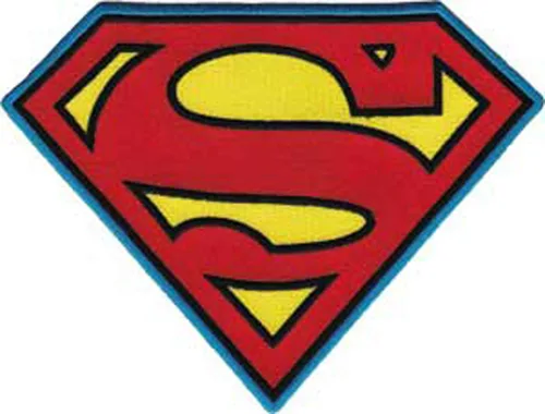C&D – Parche visionario de DC Comics, insignia de Superman, 7.5 x 10 pulgadas