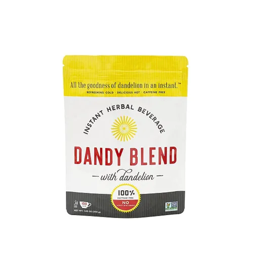 Vista 10 de 20 porciones individuales orgánicas de polvo de bebida herbal instantánea orgánica Dandy Blend con diente de león, caja de 2 oz