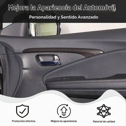 Vista 2 de 2 piezas de tira decorativa interior para puerta delantera para Honda Pilot 2016 2017 2018 2019 2020 2021 2022, protector de pegatina para panel