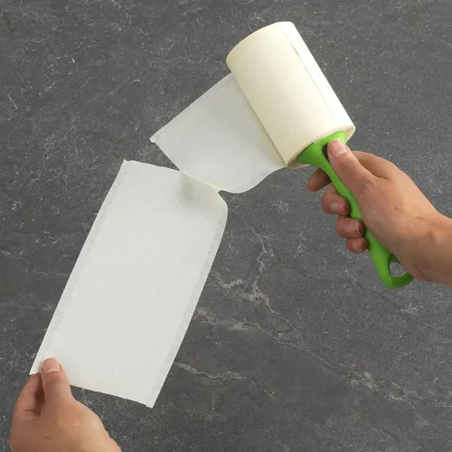 Vista 2 de Evercare Rodillos multiusos para pelusas de mascotas, paquete de 3, 100 hojas cada uno, rodillo adhesivo reutilizable para pelo de mascotas, gatos