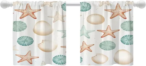 Vista 91 de Shrahala Cortinas blancas S inspiradoras para ventanas de cocina, cortinas negras con palabras cristianas para cafetería, cortinas opacas