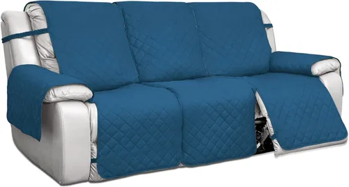 Vista 22 de PureFit Fundas de sofá reversibles resistentes al agua para sofá reclinable de 2 asientos, funda de sofá reclinable con división antideslizante