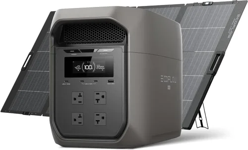 Vista 15 de EF ECOFLOW DELTA 2 Max Power Station Batería extra, batería LiFePO4 (LFP) de 2048 Wh, compatible con generadores DELTA 2 y DELTA Max 2000 y DELTA 2