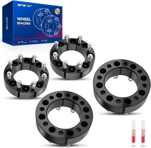 Vista 24 de KAX Espaciadores de rueda 4x4, adaptadores de espaciadores de rueda de 1" con pernos de 1/2" x20, diámetro del cubo de 59 mm, 2 piezas para Xpress