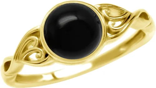 Vista 10 de Silvershake Anillo solitario de plata de ley 925 chapada en oro blanco o amarillo de 0.276 in con forma redonda genuina para mujer Turquesa