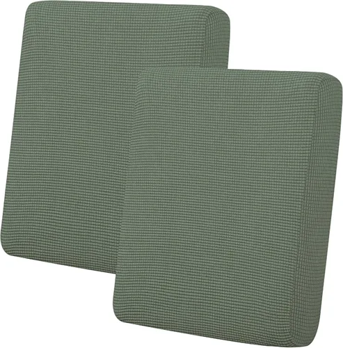 Vista 130 de Easy-Going - Funda de cojín elástica individual para sofá biplaza, sillón, funda de cojín protectora, suave, flexible con parte inferior elástica