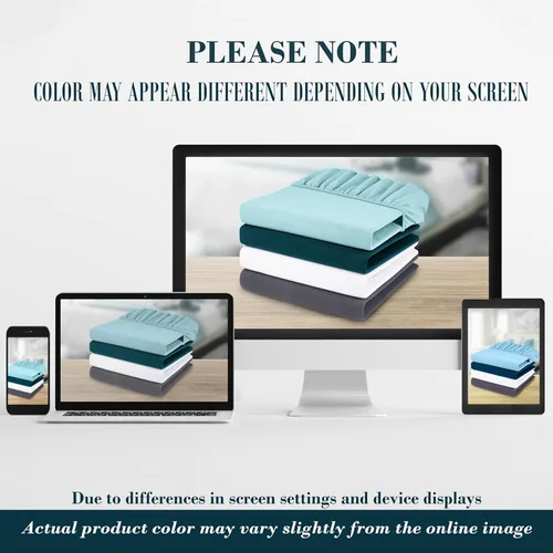 Vista 7 de Mocassi - Sábanas ajustadas de tamaño Twin con bolsillo profundo y efecto refrescante de hasta 16 pulgadas - Sábanas de lujo tipo hotel de 1800