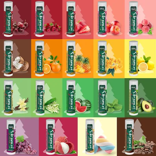 Vista 2 de Yopela Paquete de 19 Bálsamos Labiales Naturales de Navidad a Granel con Vitamina E y Aceite de Coco Conjunto de Cuidado Labial - Hidratante