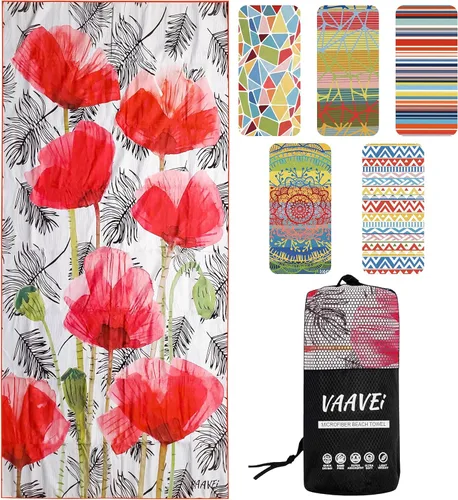 Vista 8 de Toalla de playa - Secado rápido y absorbente - Toalla de microfibra ligera y compacta (Mandala)