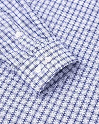 Vista 5 de Alimens & Gentle Camisas a cuadros con botones para hombre, camisas de vestir de manga larga de algodón, camisas de guingán de ajuste regular
