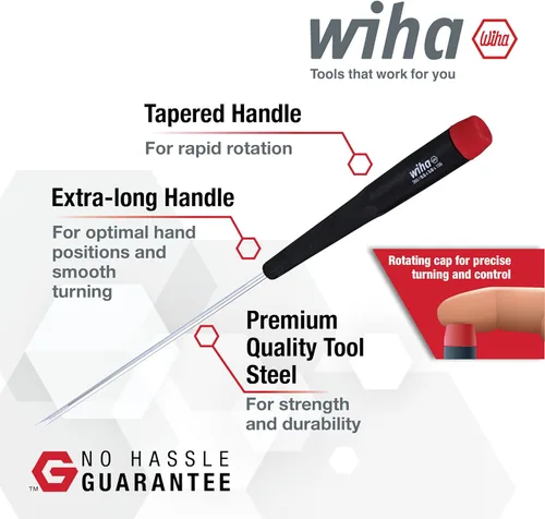 Vista 5 de Wiha 26192, juego de desarmadores de precisión ranurados y Phillips, 5