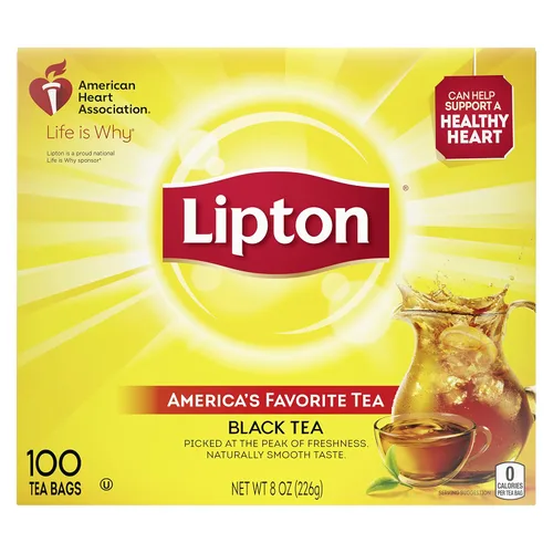 Lipton Bolsas de té, té negro, 100 unidades (paquete de 10)