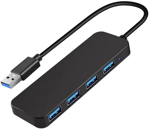 Hub USB, divisor USB, extensor USB de 4 puertos, adaptador USB multipuerto, concentrador USB 3.0, concentrador USB de 4 puertos USB Splitter USB